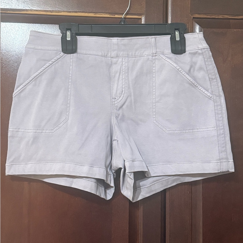 SPANX Women's Light Gray and Purple  Shorts